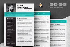 Colour Resume Template For Word CV