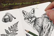 Dotwork Forest Animals, an Animal Illustration by nordicworker (Thumbnail 2 of 6)