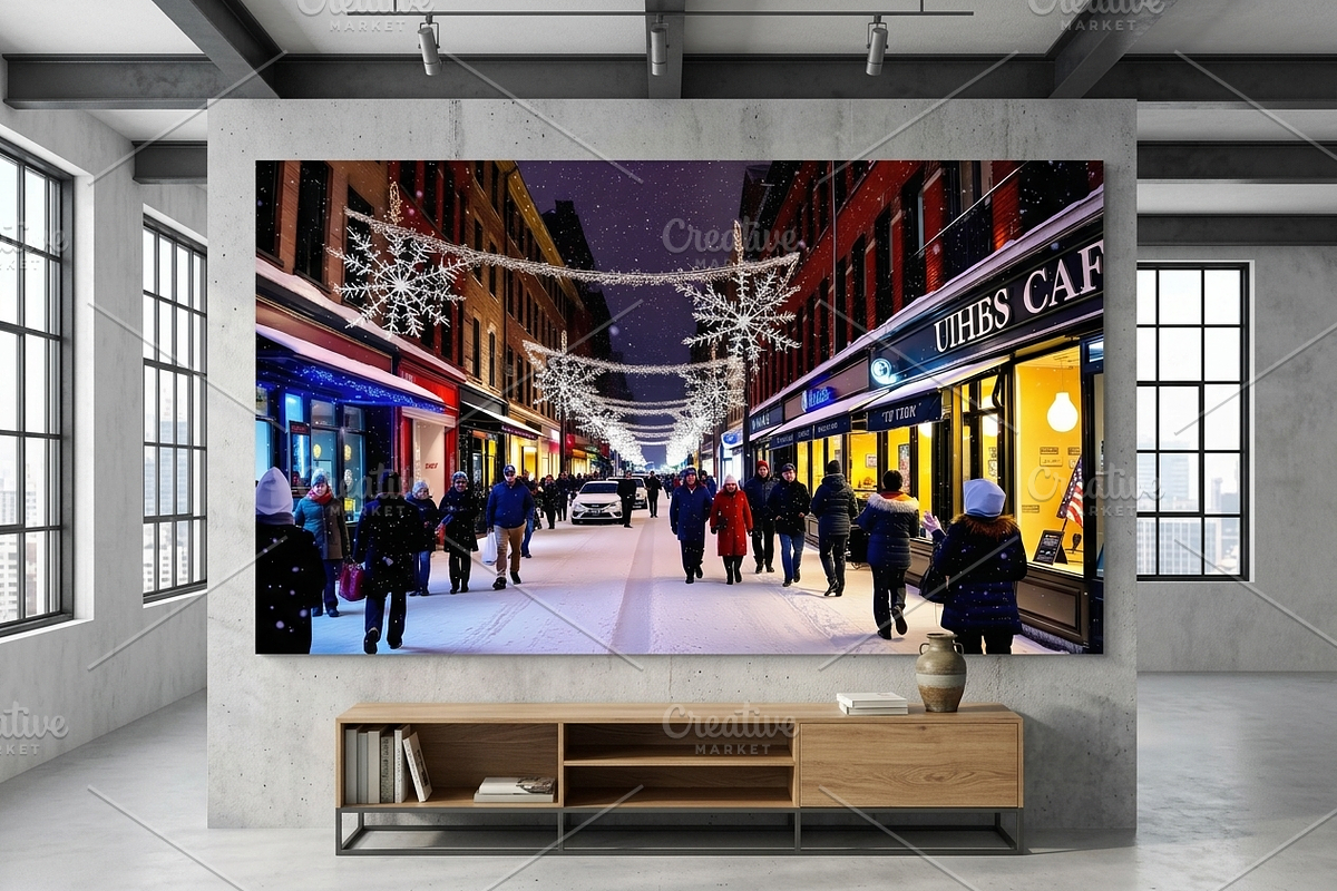 Winter City Glow | Stock Photo, a Holiday Photo by Aura Canyon HQ (Photo 2 of 5)
