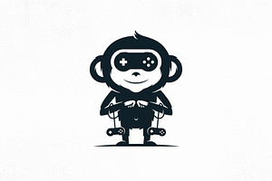Monkey Games Vector Logo Template