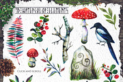 Pagan Forest Watercolor Kit, a Decorative Illustration by Fluffy Unicorn (Thumbnail 2 of 6)
