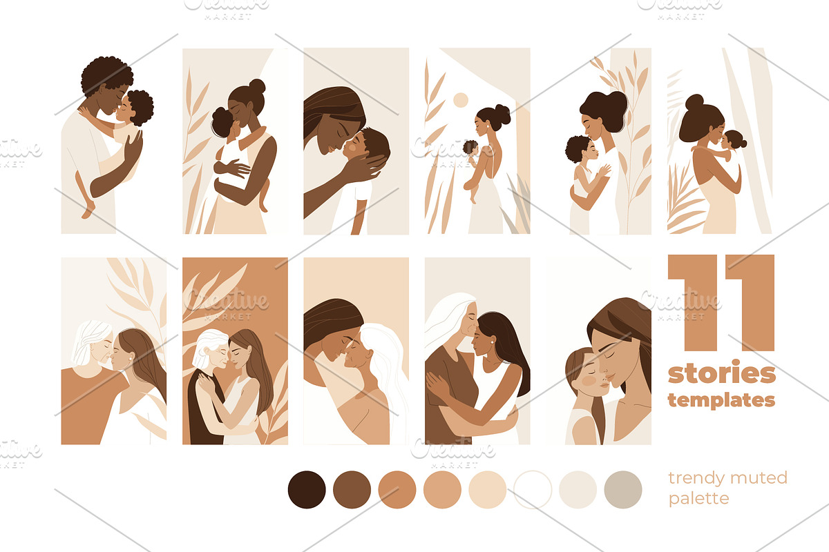 Endless Love – Mother & Child Greeti, a Person Illustration by VasilkovS (Photo 5 of 7)