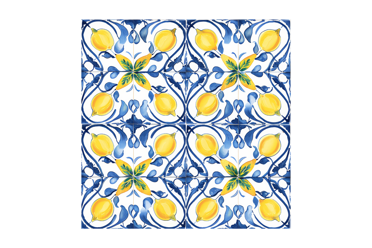 Sicilian Majolica Tile Patterns, a Pattern Graphic by Chromolume Studio (Photo 9 of 28)