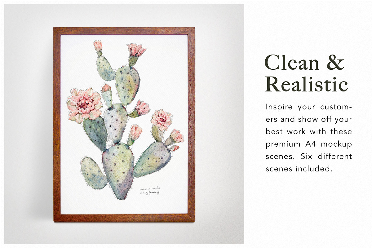 Etsy Friendly A4 Mockups, a Print Template by Drifter Studio PrintShop (Photo 2 of 5)