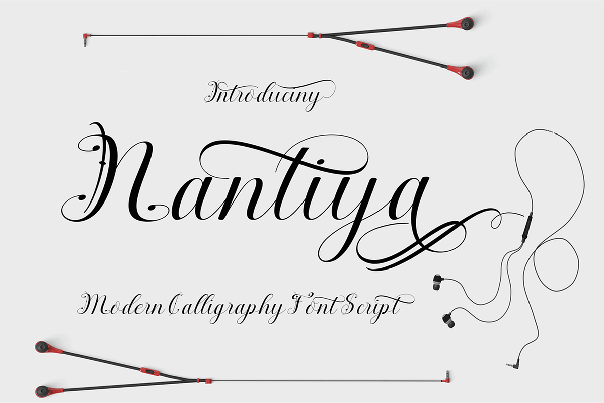 Nantiya, a Script Font by Deniz86 (Photo 1 of 11)