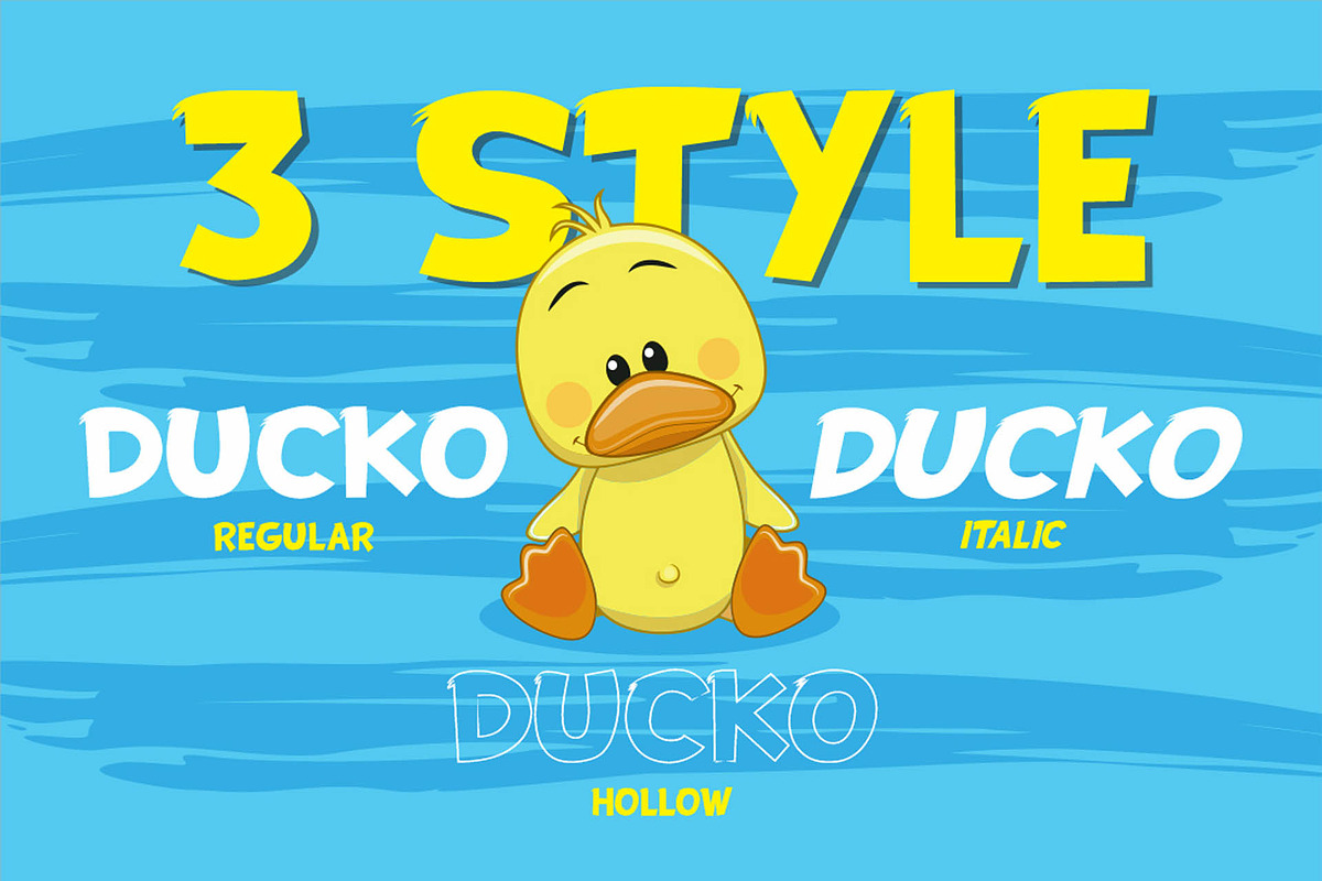 Ducko, a Font by Fachranheit Studio (Photo 2 of 12)
