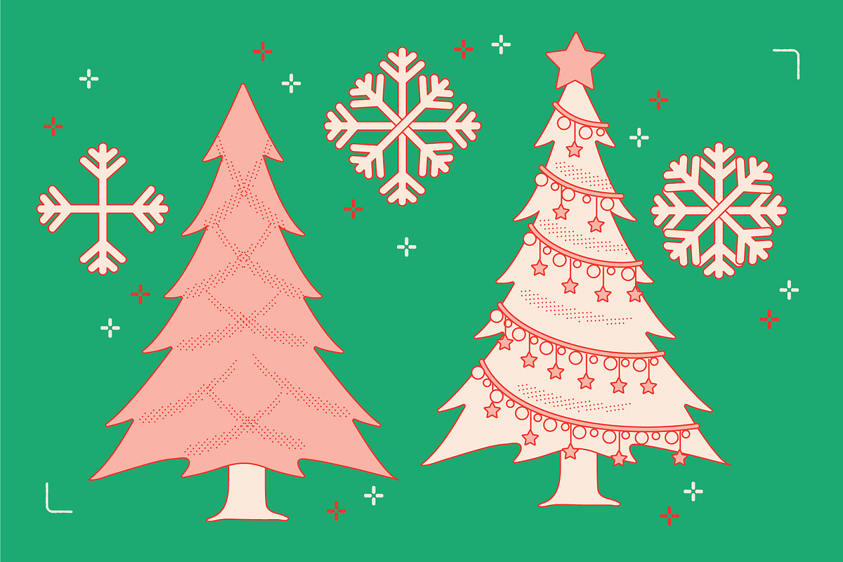 Christmas Decorations Vector, a Decorative Illustration by TheFoodAtlas (Photo 16 of 19)