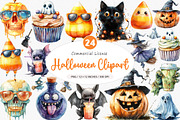Funny Halloween Clipart PNG, an Illustration by SinaCreation (Thumbnail 1 of 5)