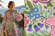 Pomegranate Floral Folk Art Pattern, a Pattern Graphic by Sonulkaster (Thumbnail 3 of 8)