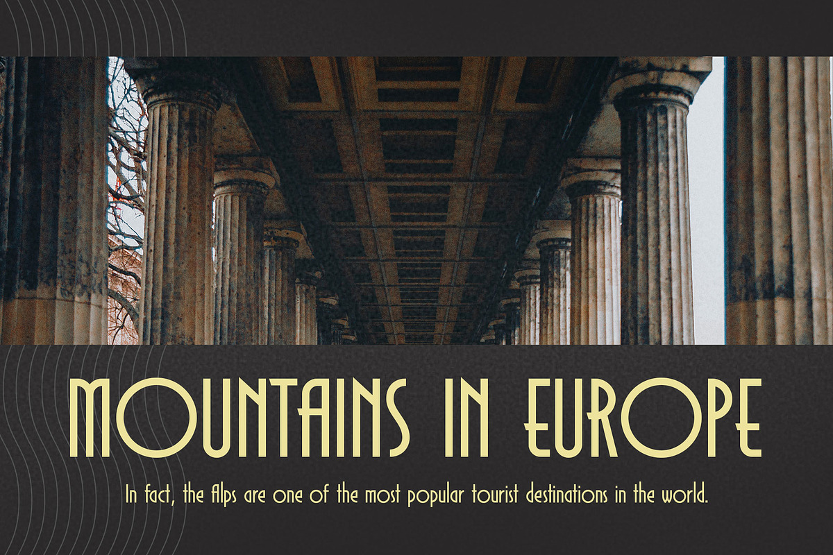 Monsante - Modern Art Deco, a Font by Arterfak Project (Photo 5 of 13)