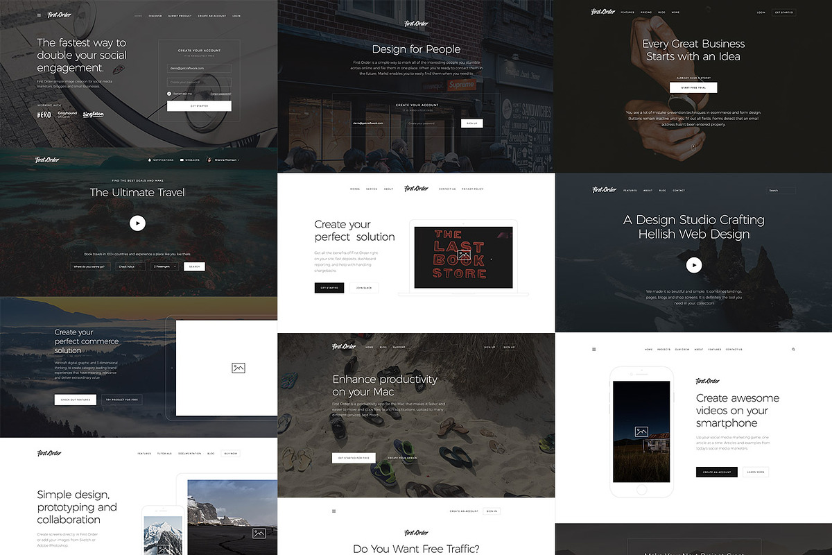 First Order UI/UX Tool, a Templates & Theme by Craftwork