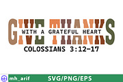 Give Thanks Thanksgiving Clipart SVG, a Graphic by mh_arif (Thumbnail 1 of 3)