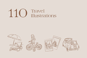 Travel Illustration Set