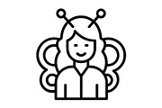 Butterfly Line Icon, an Icon by Pexelpy (Thumbnail 1 of 2)