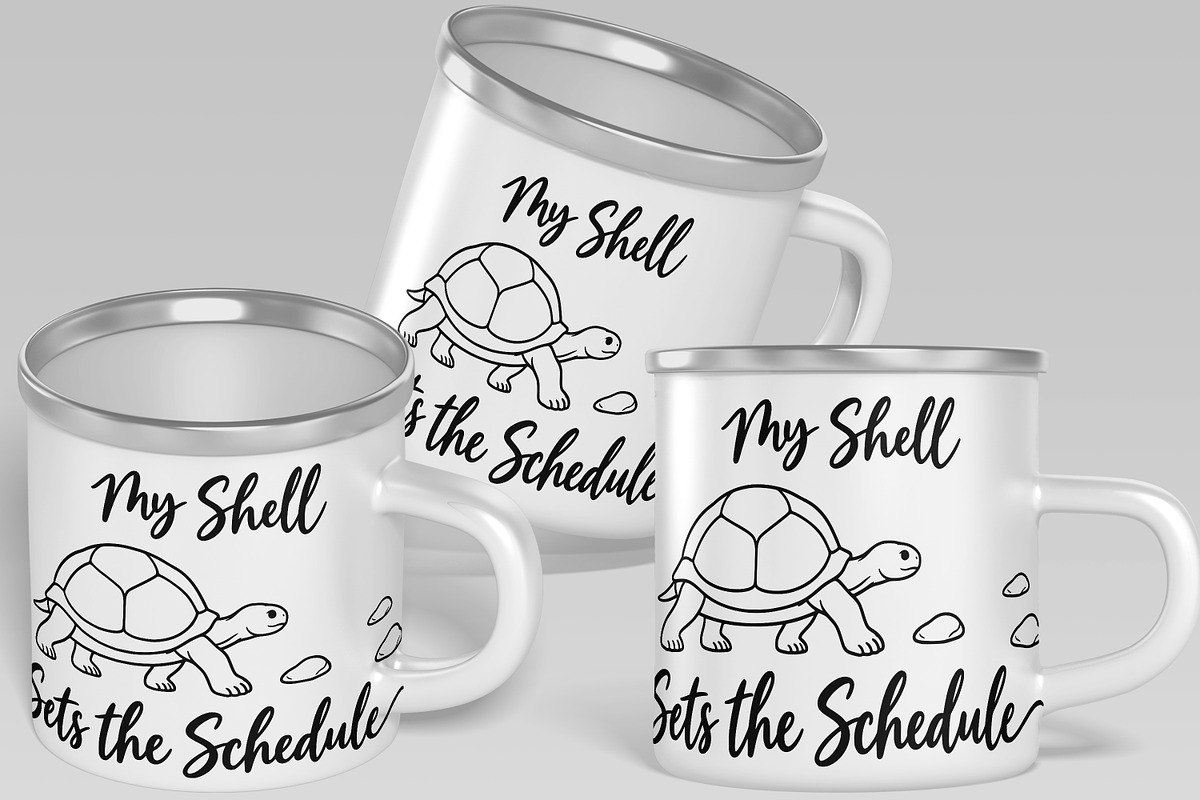 Tortoise on Its Own Time Line Art, an Object Illustration by Ghagra (Photo 4 of 6)