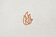 Minimalist Modern Fire Logo, a Branding & Logo Template by Luxury Logos (Thumbnail 4 of 4)