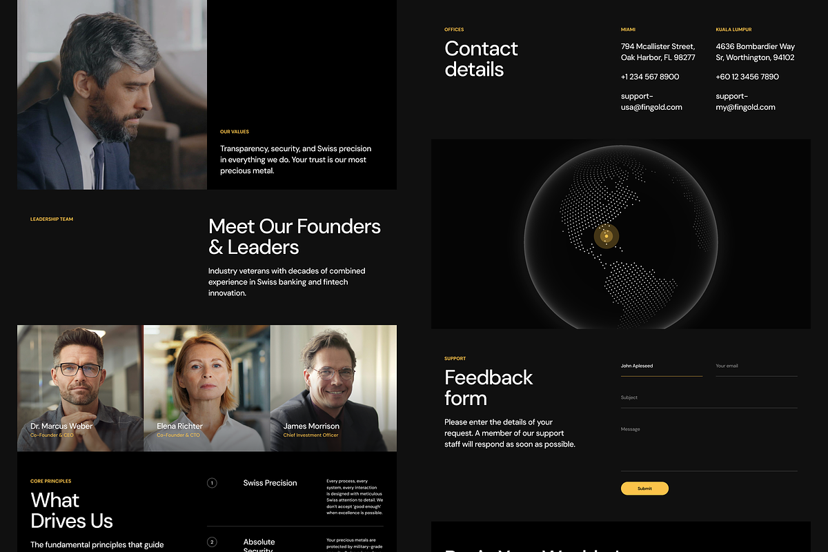 Fingold: Wealth & Banking Template, a Landing Page Template by Saidmakhmud (Photo 4 of 4)