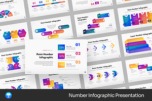 Number Infographic Keynote Templates, a Presentation Template by Fit-tee