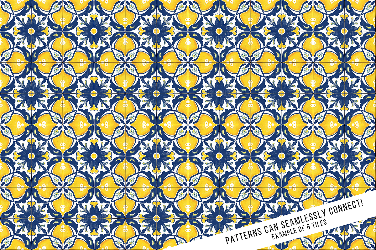 Sicilian Majolica Tile Patterns, a Pattern Graphic by Chromolume Studio (Photo 27 of 28)