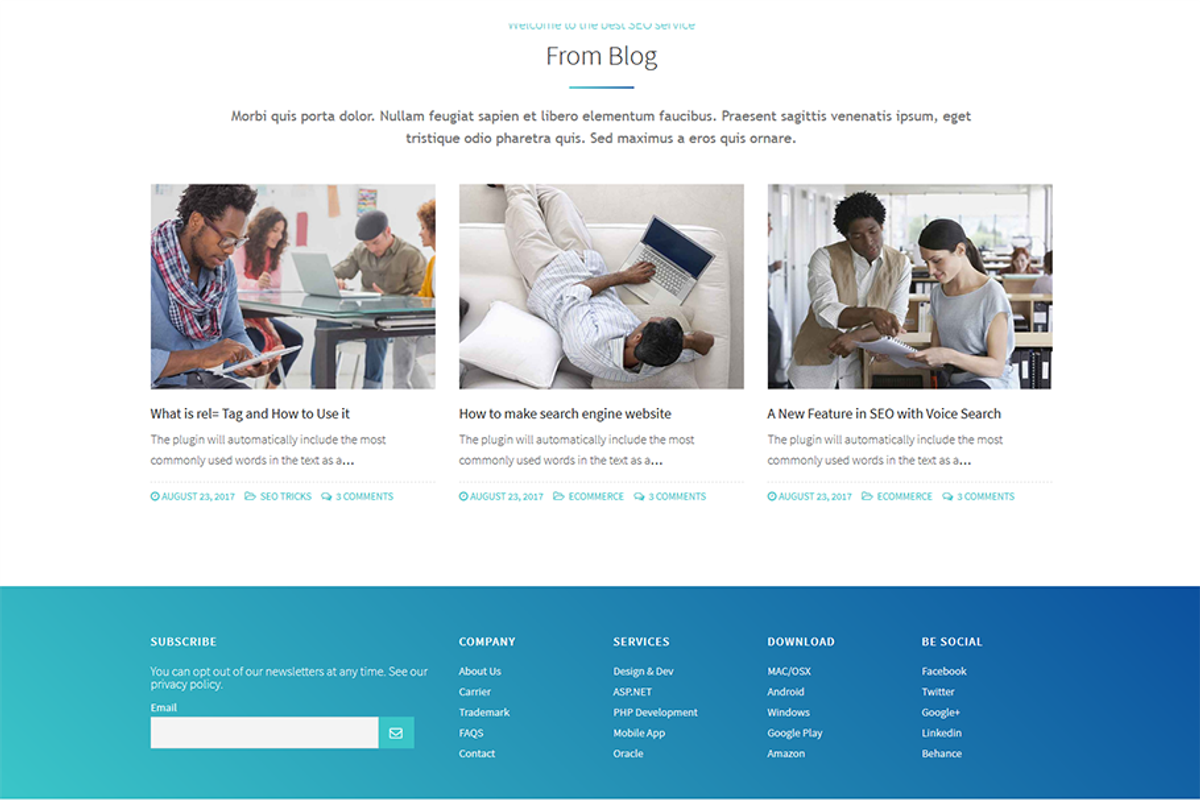 Etrota - SEO WordPress Theme, a WordPress Template by raintheme (Photo 2 of 4)