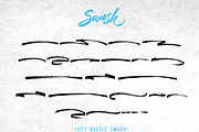 City Bustle brush font, a Script Font by Qiwbrother Studio (Thumbnail 6 of 8)