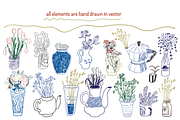 Sketch Flowers Set, an Illustration by iceang shop (Thumbnail 5 of 6)