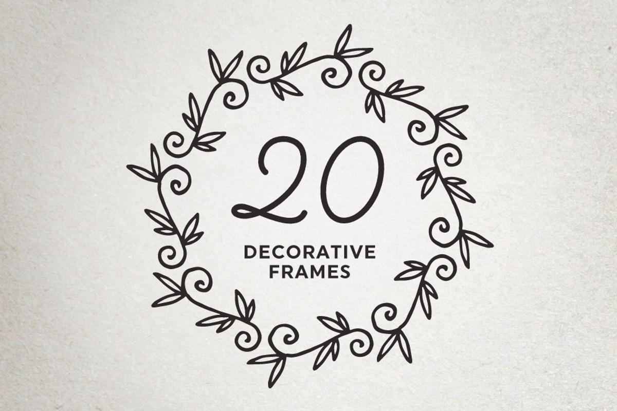 Decorative Round Frames Borders, a Decorative Illustration by AzmariDigitals (Photo 1 of 5)
