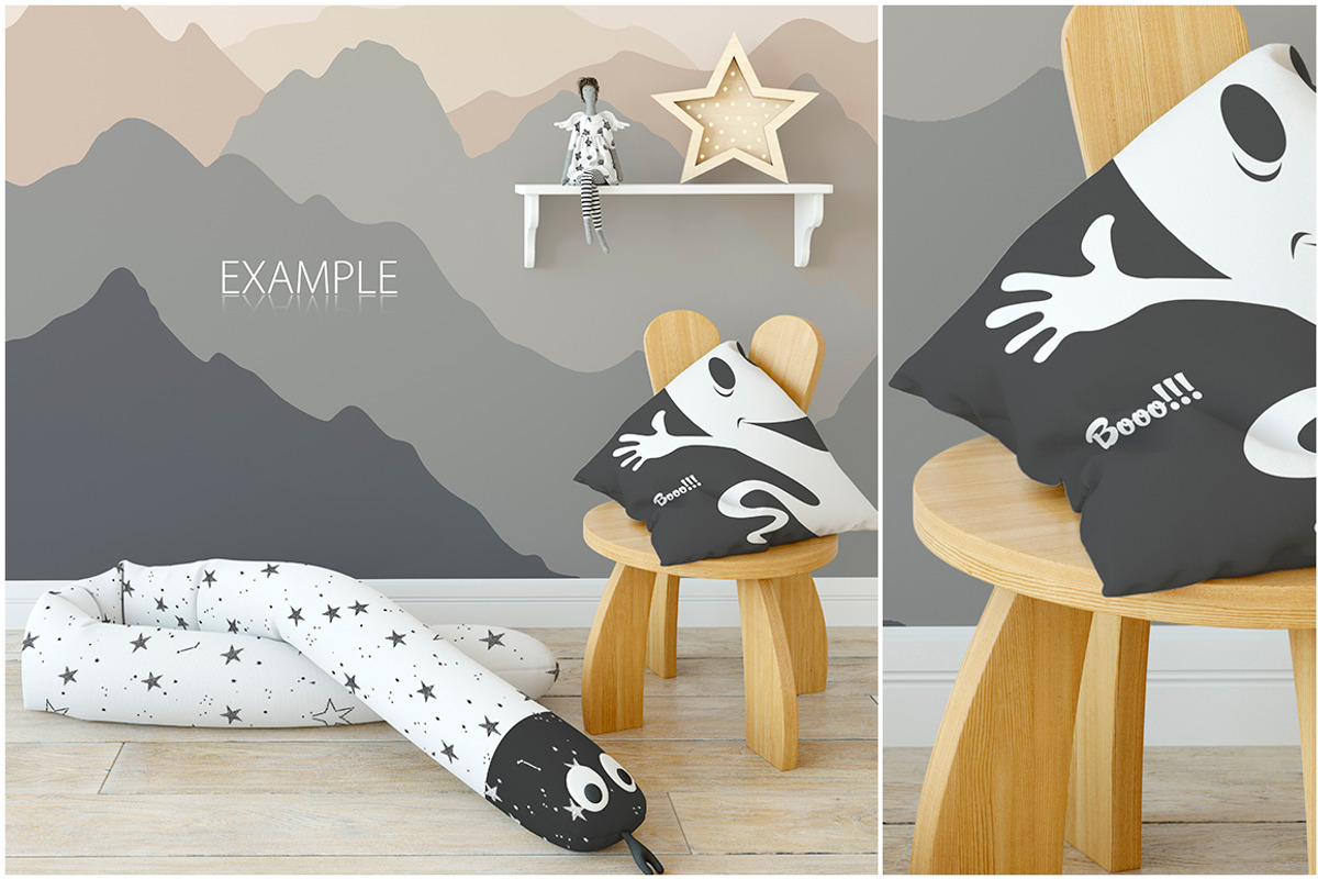 KIDS Fabric Mockup Pack - 1, a Household Mockup by Yuri-U (Photo 13 of 21)