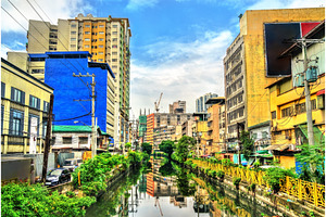 The Estero de Binondo river in, an Architecture Photo by Leonid Andronov