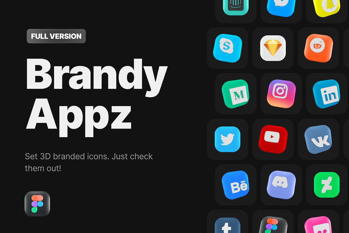 3D Icon Pack for Figma & Blender, a Solid Icon by VladTyzun (Photo 1 of 6)