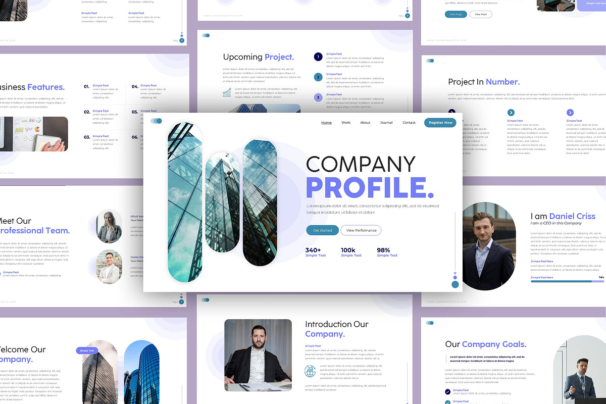 Company Profile Powerpoint, a Presentation Template by Azruca (Photo 1 of 6)