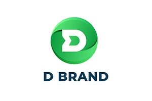 Modern Circle D Letter Logo