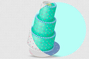 Tiered cake Mockup set. PSD mockup., a Product Mockup by NatalyaZelenova (Thumbnail 3 of 7)