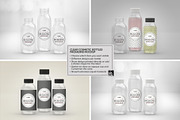 Clear Cosmetic Bottle Set Mockup, a Cups & Container Mockup by INCDesign (Thumbnail 3 of 7)