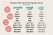 Elastique Stylo Rough - 10 Fonts, a Sans Serif Font by type peace (Thumbnail 16 of 16)