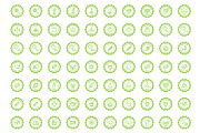 Eco, bio and quality green stamps, an Outline Icon by RevolutionizZed (Thumbnail 10 of 11)