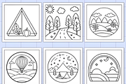 Minimal Art Coloring Book Bold Easy, a Decorative Illustration by Design Station (Thumbnail 4 of 6)