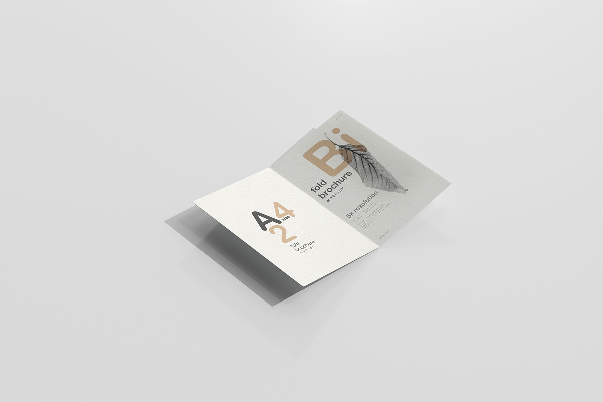 A4 Size Bi-Fold Brochure Mockup, a Print Template by pmvch (Photo 12 of 20)