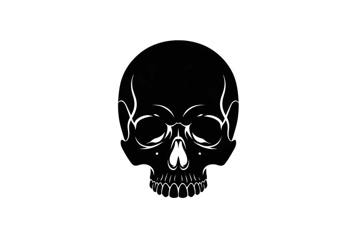 50 Skull Head Silhouette Vector Bund, an Illustration by Creativeshirt (Photo 10 of 51)