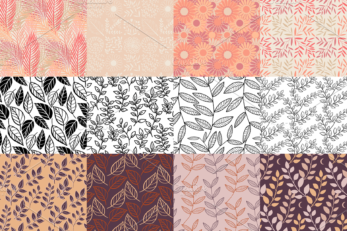 10+ natural patterns, a Pattern Graphic by ОльгаМороз (Photo 3 of 8)