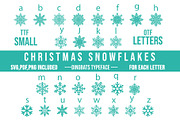Christmas Snowflakes Dingbats Font, a Symbol Font by Minimalartstudio (Thumbnail 1 of 3)