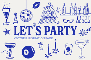 Let's Party Illustration Pack