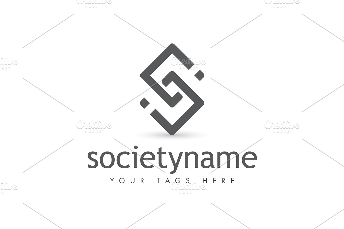 S Interlaced Squares Custom Logo, a Branding & Logo Template by ARTE MIGUEL (Photo 3 of 3)