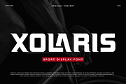 Xolaris - Sports Display Font, a Serif Font by Font Liner (Thumbnail 1 of 9)