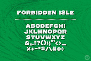 Forbidden Isle Tropical Font, a Sans Serif Font by Spring Break Jake (Thumbnail 3 of 4)