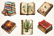 Watercolor Western Books Clipart, an Illustration by Dream Creation (Thumbnail 6 of 7)