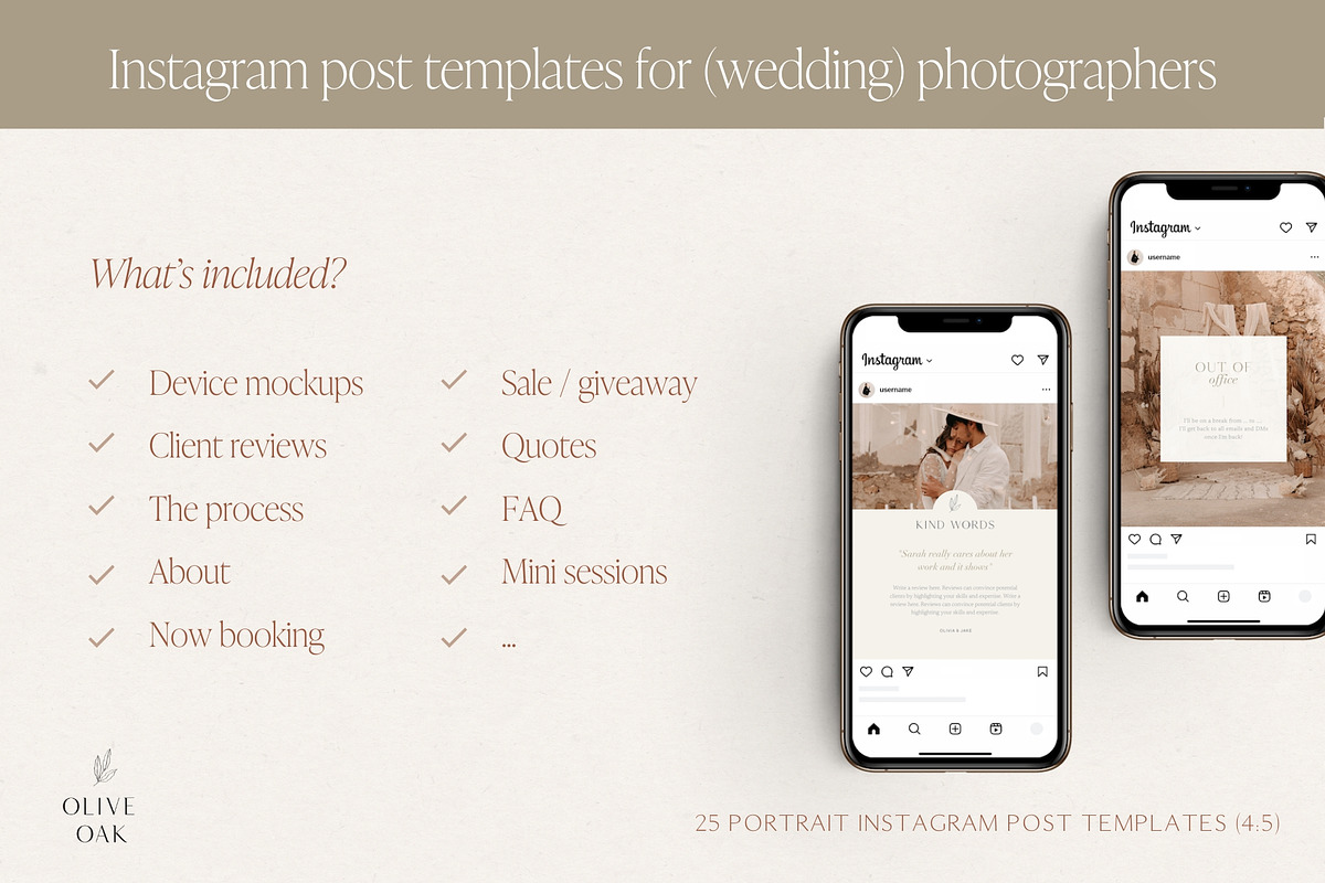 Wedding Photographer Instagram Posts, a Social Media Template by Wonderlik Webdesign (Photo 7 of 11)