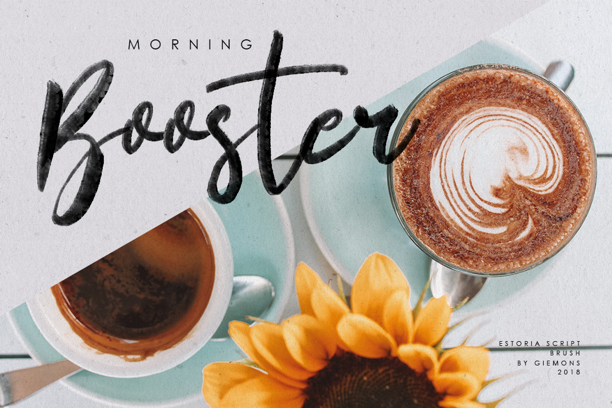 Estoria Script - SVG Font preview 4