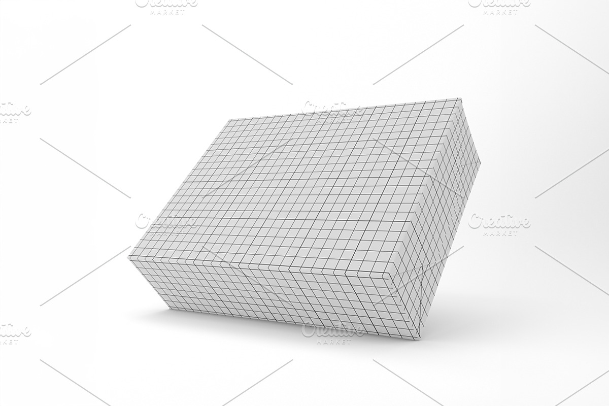 Cardboard Gift Box Mockup, a Packaging Mockup by Qaleb Studio (Photo 2 of 3)