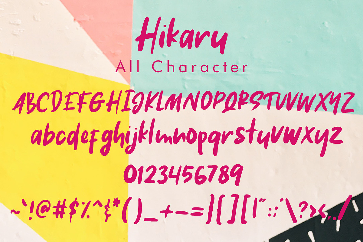 Hikaru - Brush Font preview 6